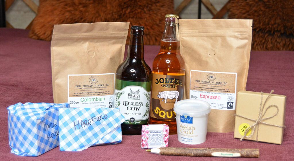 Influencer Weekend Wyedean Hidden Valley Yurts Goodie Bags